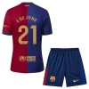 Original Trikotsatz FC Barcelona F. De Jong 21 Heimtrikot 2024-25 Für Kinder